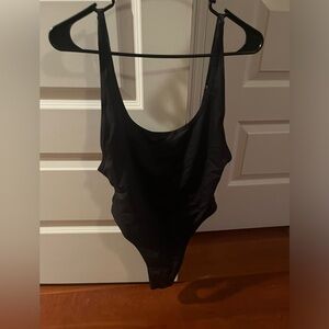 SKIMS swoop neck one piece bathing suit